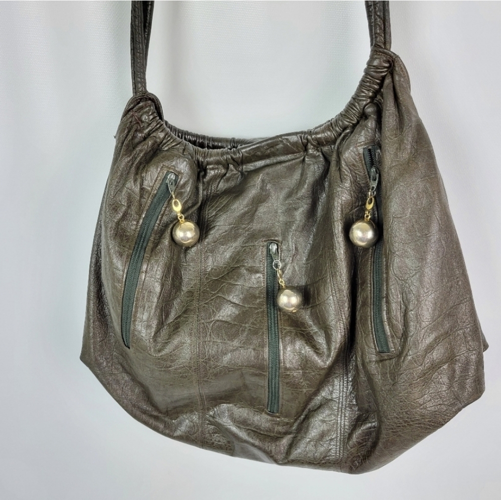 Clifford Michael Design Leather Vintage Bag With Coin Purse